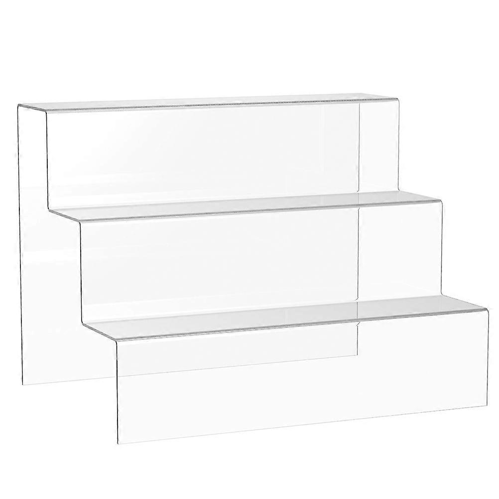 1Pc Acrylic Ladder Type Display Stand Multi-layer Models Adornments Showing Shelf Doll Perfume Organizer Storage Holder