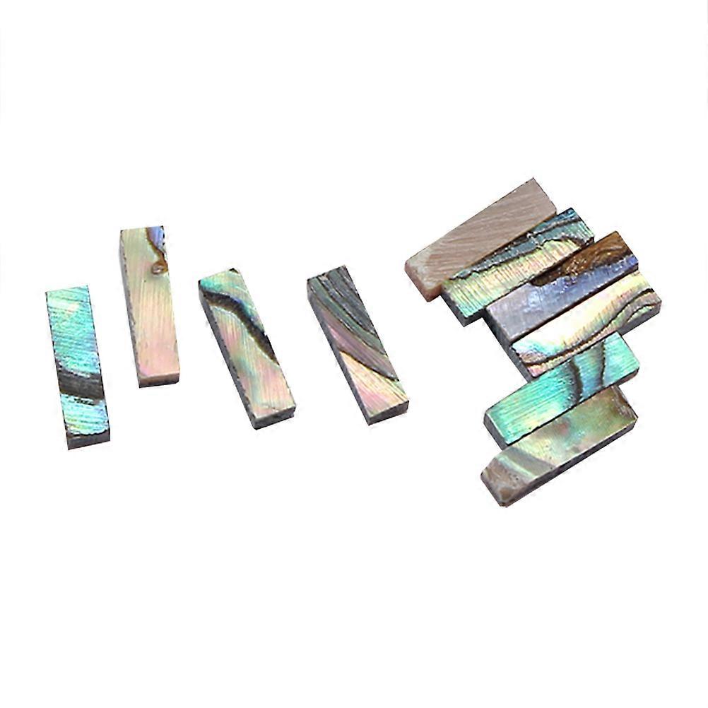 10pcs Abalone Shell Guitar Binding Inlay Body Strip for Guitar Bass Ukulele Binding Maker (Colorful)