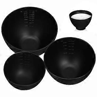 3pcs Facial Mask Mixing Bowl Silicone DIY Facial Mask Mixing Holder for Home Salon