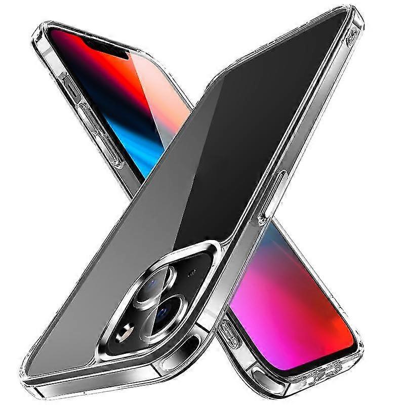 For Iphone 14 Tpu + Pc Transparent Shockproof Phone Case