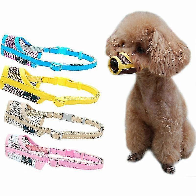 犬 ペット メッシュ チワワ ティーディー マズル アンチバイト 口 グルーミング アンチストップ バーク バイト-3