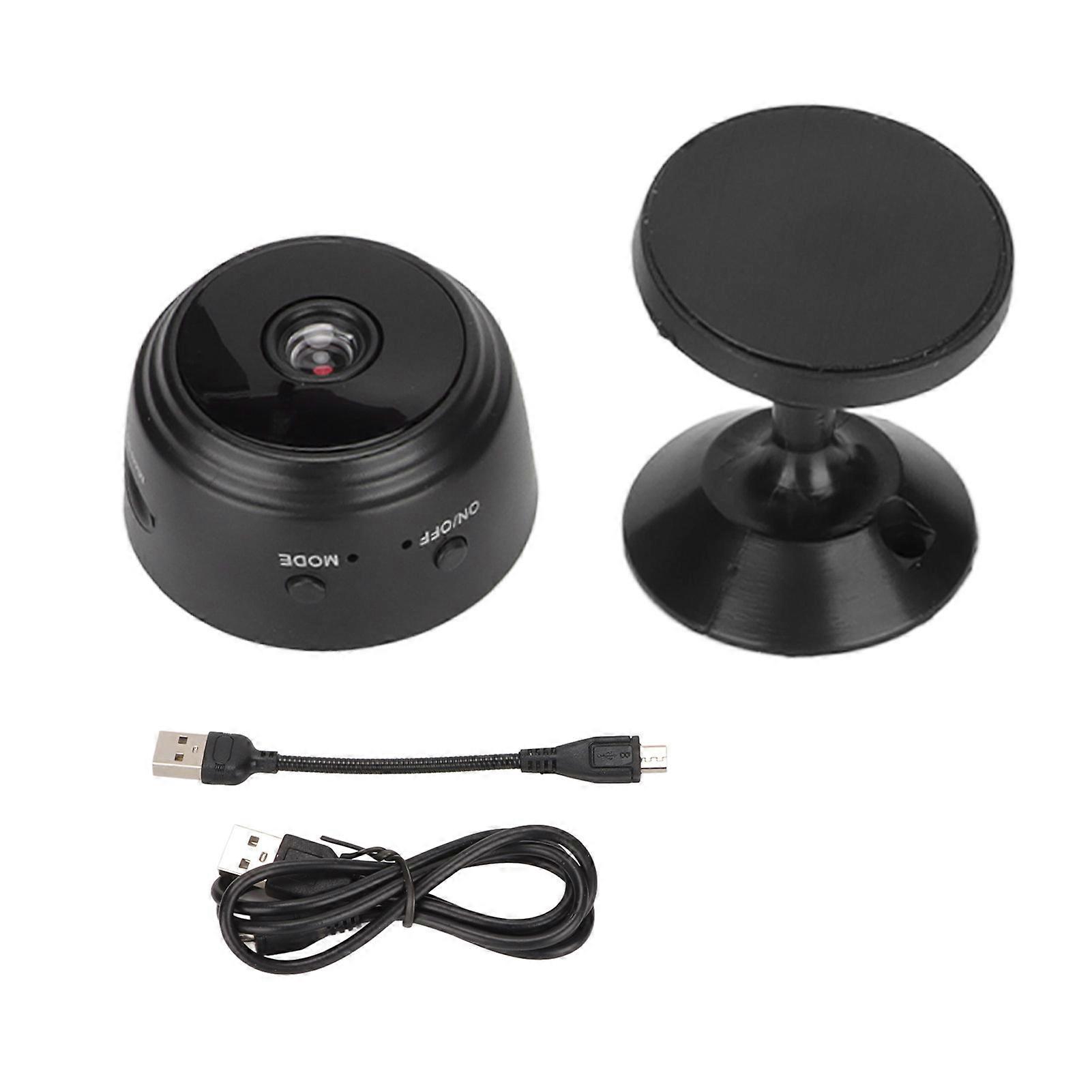 Indoor Security Camera 1080P Nightshot Mini Size Motion Sensor Wide Viewing Angle Video Recording WiFi Security Camera