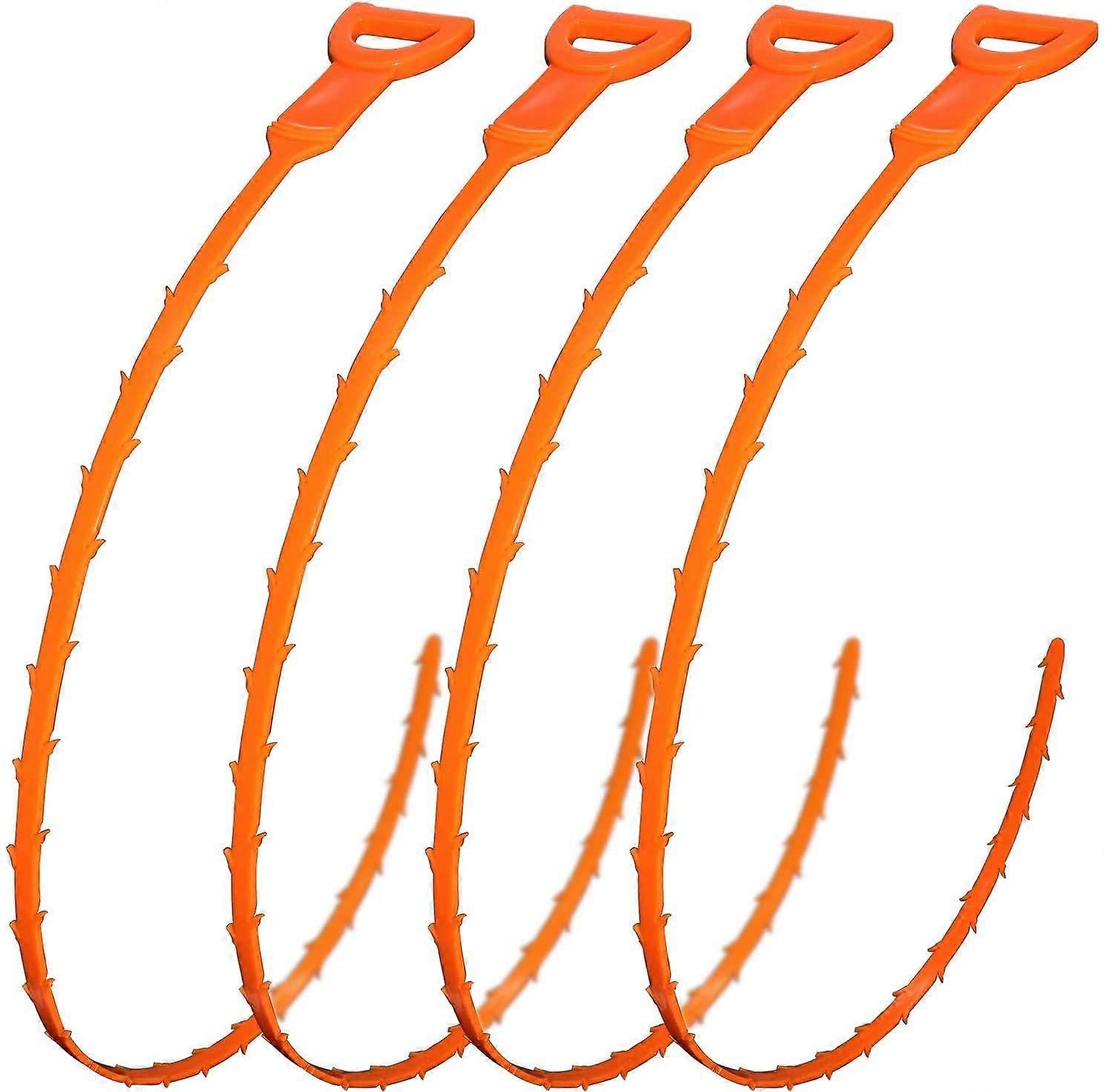 4pcs 25 polegadas. Removedor de entupimento de ralo de cabelo SON e ferramenta de limpeza de cobra (6pcs 20 polegadas)