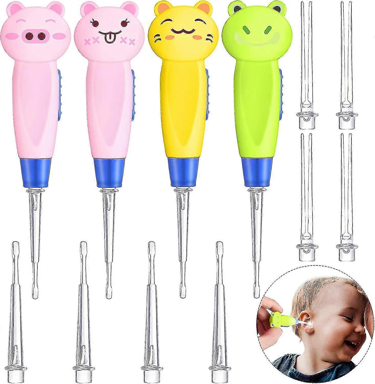 4 Pcs Removal Visual Cleansing Safe For Earwax Tool Cleaner Children