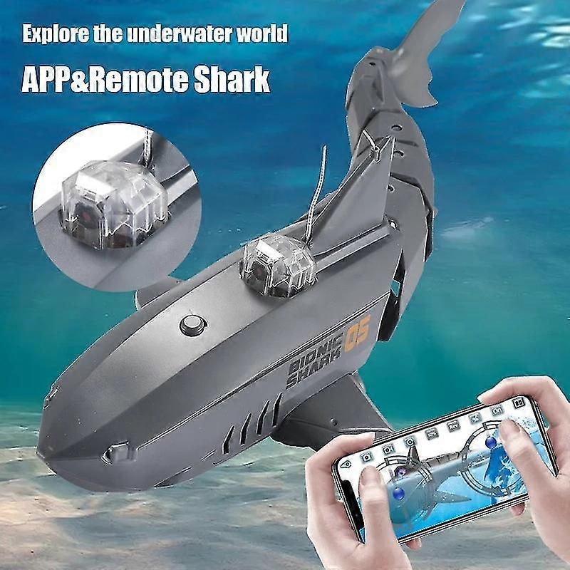 App Rc παιχνίδι ρομπότ καρχαρία με κάμερα HD Wif Fpv ηλεκτρικά αδιάβροχα ζώα υποβρύχια παιχνίδια προσομοίωσης μηχανών ψαριών για τα παιδιά