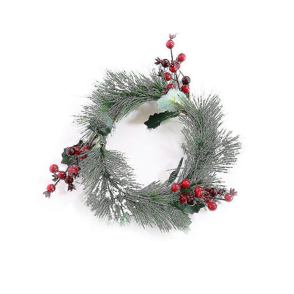 تزيين إكليل عيد الميلاد من شجرة التنوب مع مخاريط الصنوبر ، 26 سم