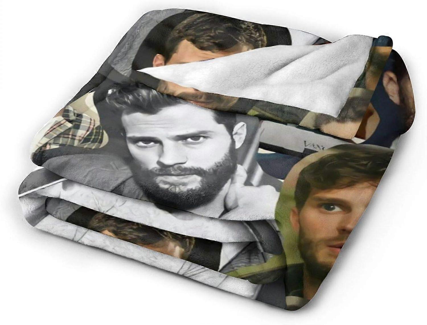 Johnny Depp Soft and Comfortable Warm Fleece Blanket for Sofa,Office Bed car Camp Couch Cozy Fluffy Plush Throw Blankets Beach Blankets-e333-R866