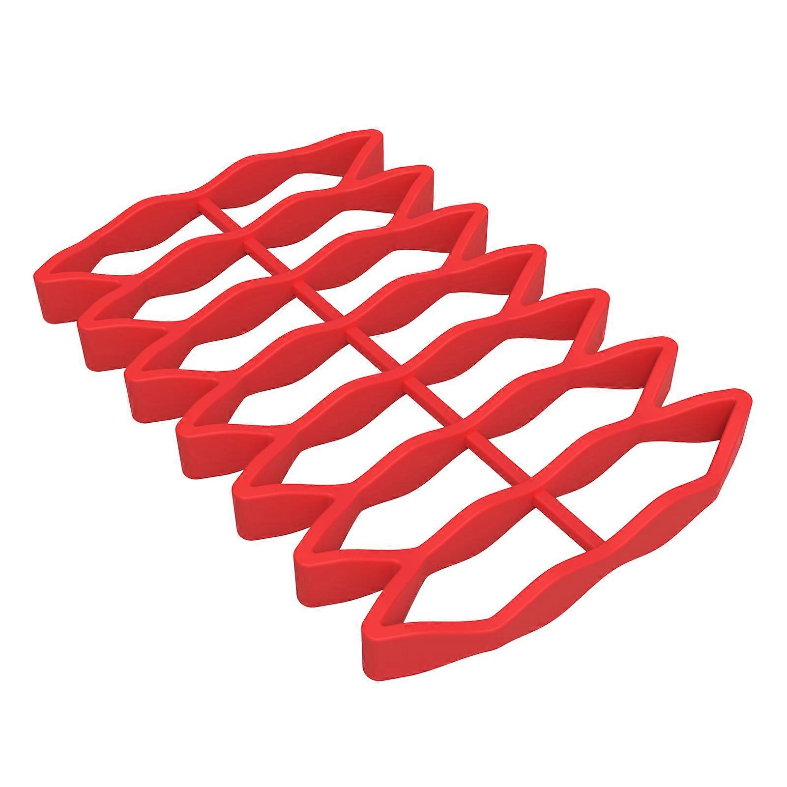 Silicone Roasting Rack Non Stick Heat-Resistant Cooling Rack Practical Baking Rack for Pressure Cookers Air Fryers Silicone Grill Mat for Grease Drain