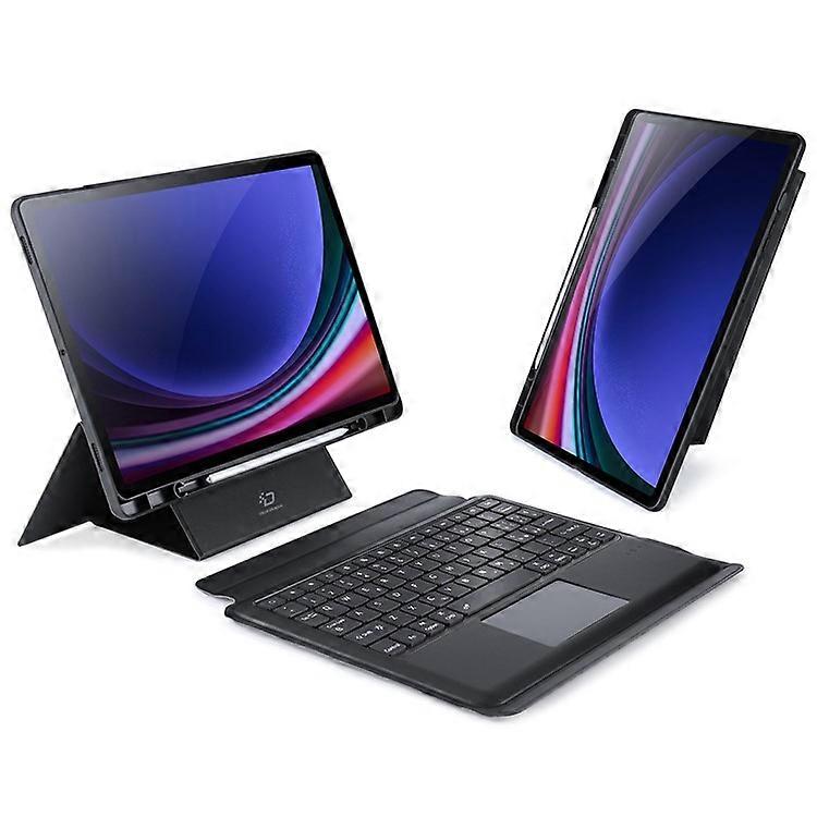 DUX DUCIS DK Series Compatible For Samsung Galaxy Tab S9+ Touchpad Italian Keyboard with PU Leather Tablet Case