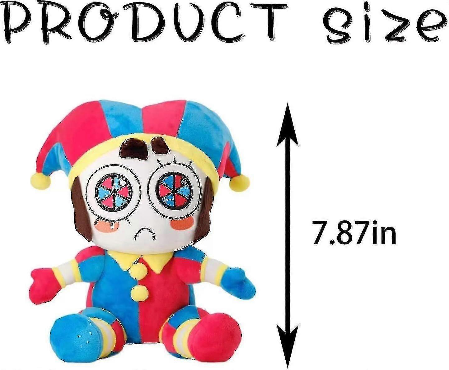 Digital Circus Plush,the Amazing Pomni And Jax Plushies Toy,new Digital Circus Stuffed Plush Toys,cartoon Image Pillow Gifts (2pcs)