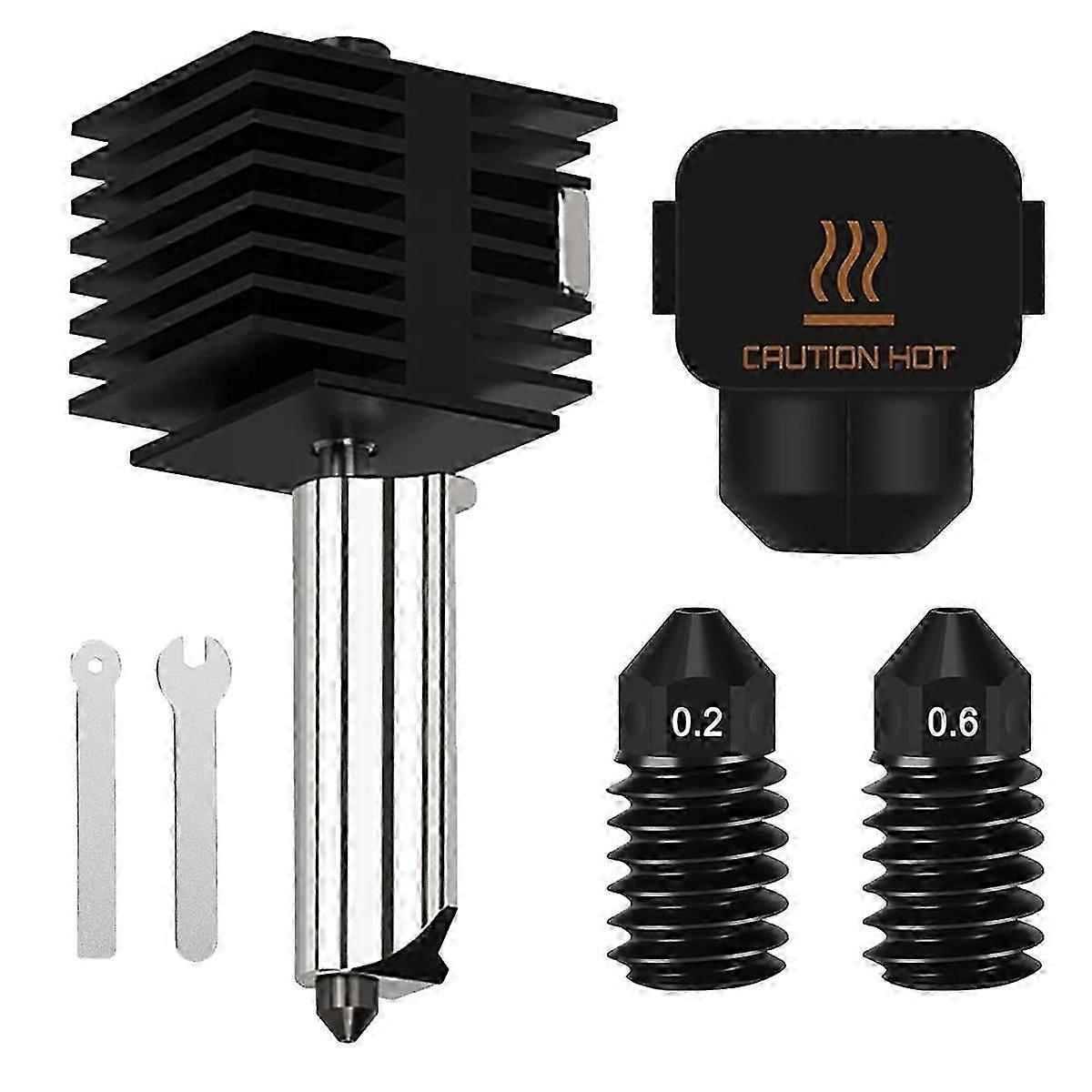 0,4 mm hotend för Bambu-Lab A1/A1 Mini, extruderprinter - ersättning för extra 0,2 mm 0,6 mm härdad