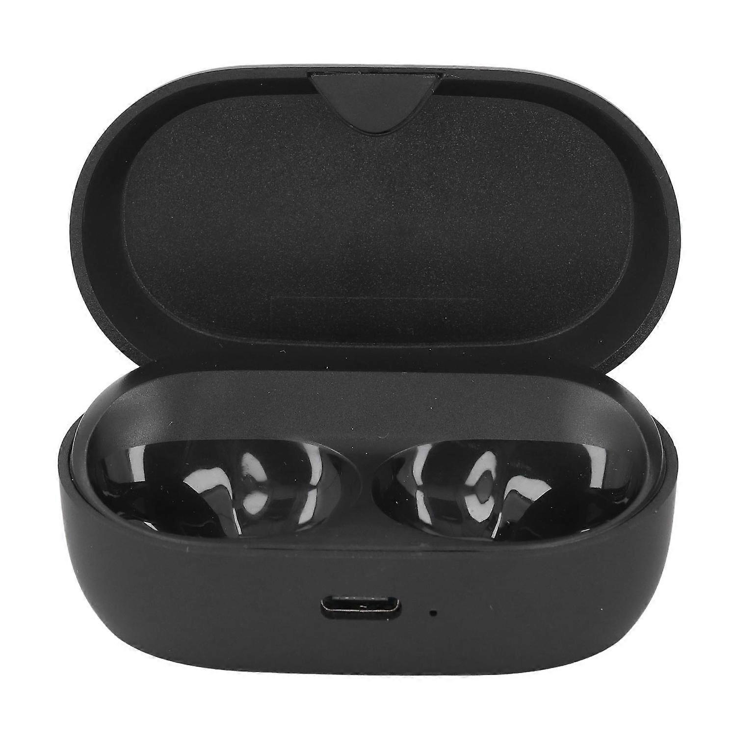 Earbud Charging Case Black USB C 600mAh Replacement Earbud Charging Box with Indicator Light for Eli