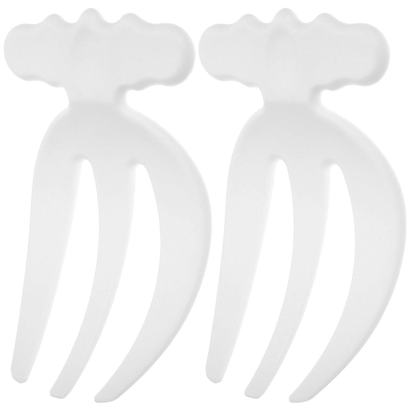 2pcs Plastic Salad Claws Reusable Salad Forks Vegetable Forks Mixing Forks