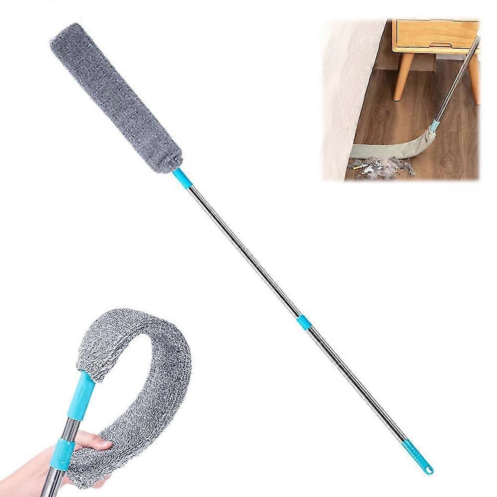 Type A 127cm Extendable Long Handle Duster Furniture Gap Cleaning Tool Microfiber Dust Remover