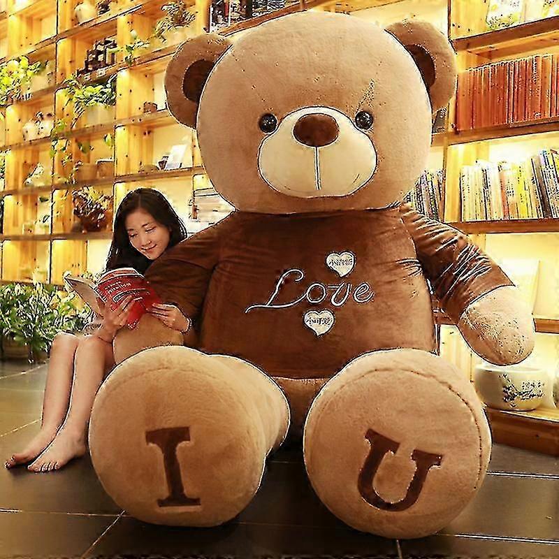لعبة دب تيدي كبير 80/100 سم، لعبة دب محشوة ناعمة كبيرة الحجم، هدية عيد ميلاد للصديقات