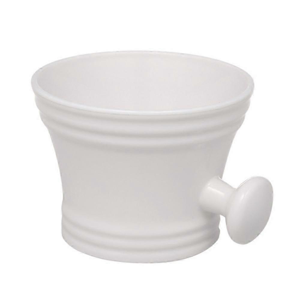 Plastic Shaving Bowl, Soap Bowl, Foam Bowl, Shaving Bowl, Frothing Bowl, Frothing Bowl Shaving Mug (White/ Black)