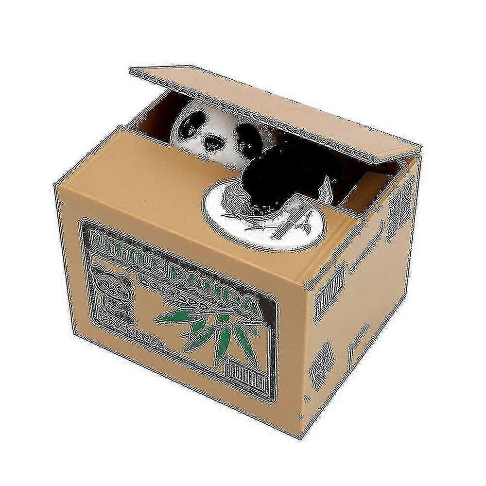 Automatyczna Panda Cat Steal Coin Bank Money Saving Box Elektroniczne skarbonki Banki Dzieci Prezent-cl B