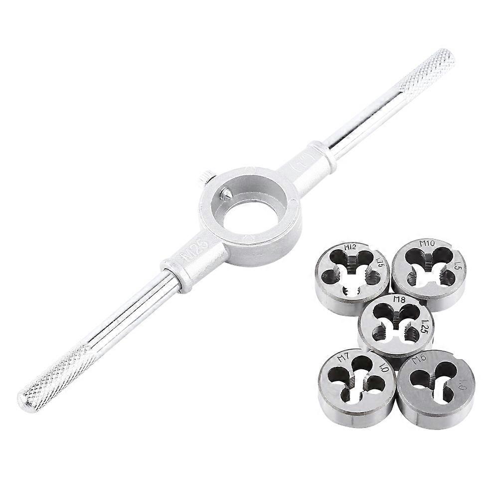 6PCS/Set Die & Wrench Thread Processing Threading Tapping Hand Tool Kit