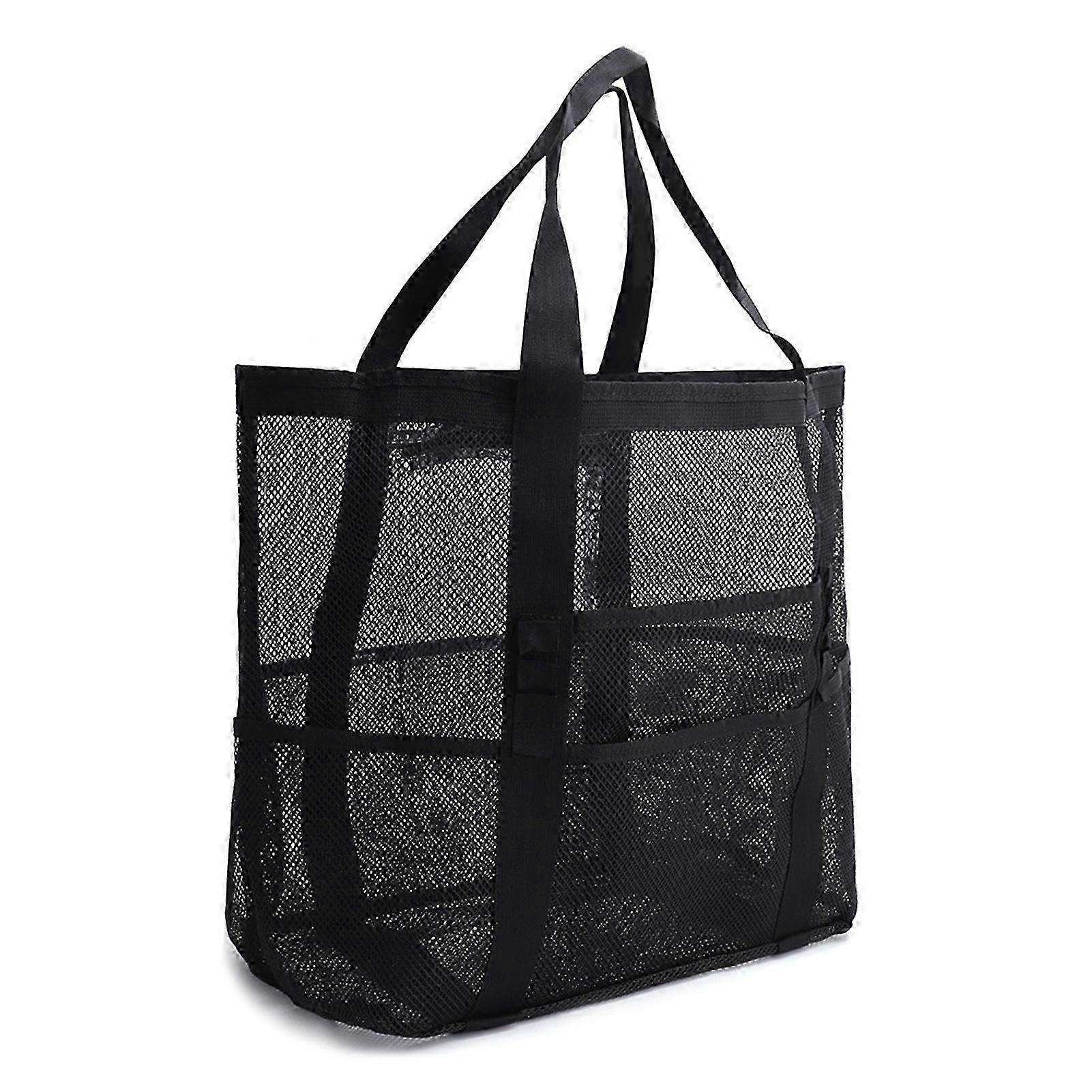 Large Capacity Hand-held Beach Bag Easy to Carry Durable Lightweight Storage Bag for Towels Swimming Accessories Storage
