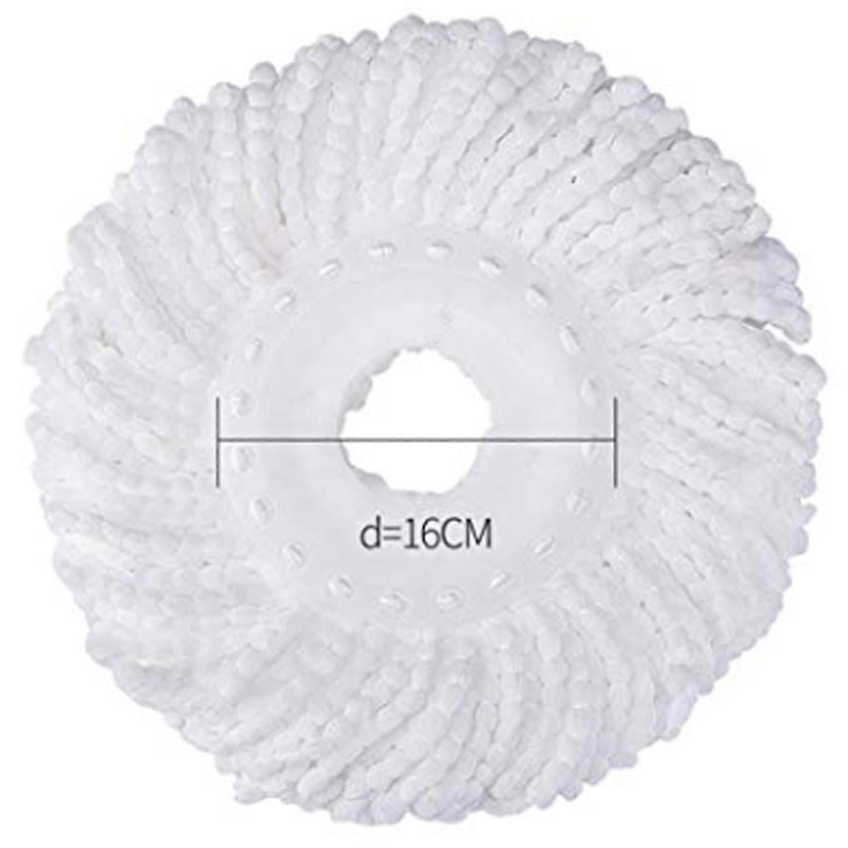 For 360 Spin Magic Mop-microfiber Mop Head-round Shape(white-3 Pack)