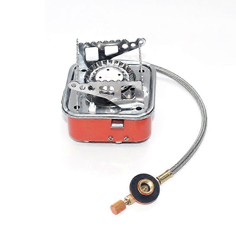 Outdoor Camping Mountaineering Portable Mini Gas Stove, Style: Square (Threaded Interface)