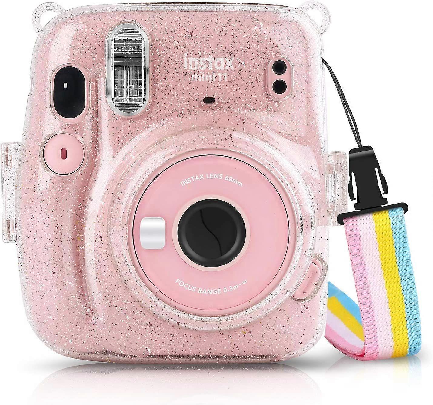Camera Case for Instax Mini 11 Camera - Equipped with a Tough Rainbow Shoulder Strap