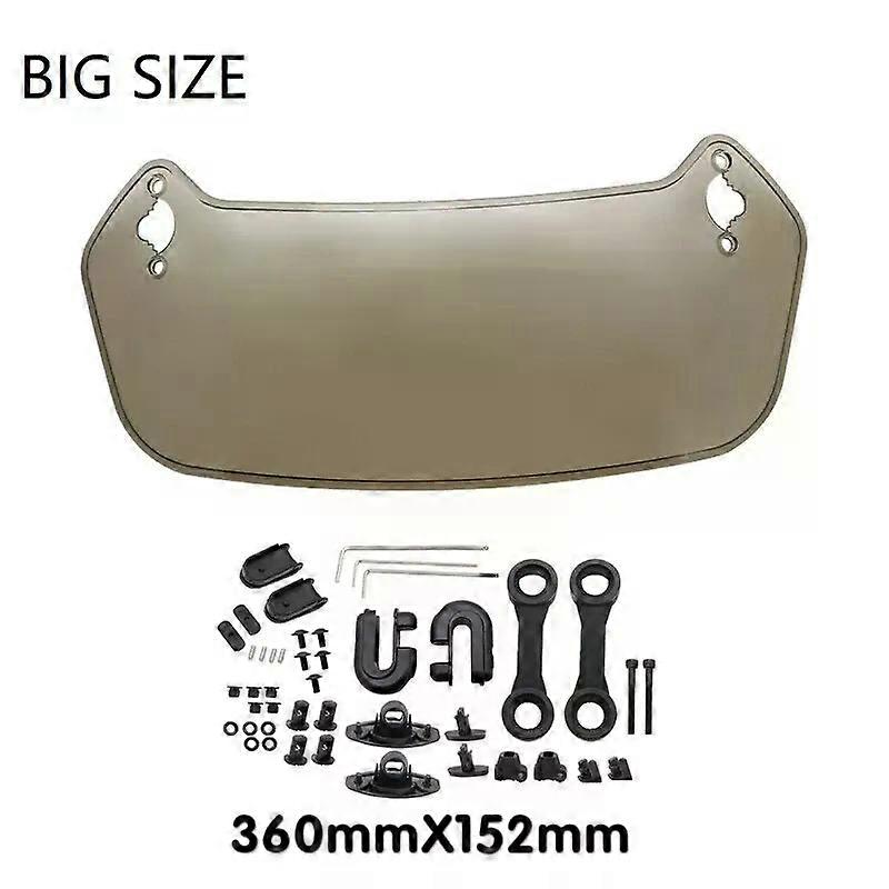 Unbrand Universal Motorcycle Adjustable Clip On Windshield Extension Spoiler Windsn Deflector compat