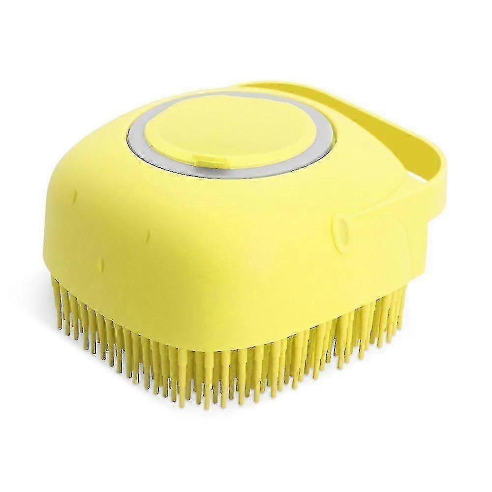 Bath Massage Brush with Shampoo Dispenser for Cats & Dogs