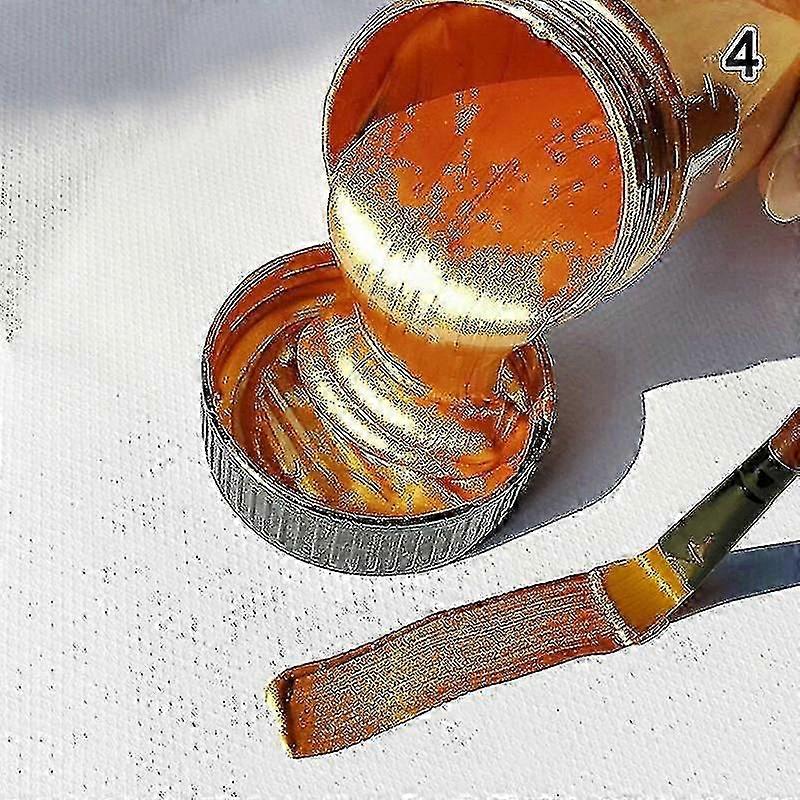 100 مل طلاء ذهبي طلاء أكريليك معدني ، مقاوم للماء لا يتلاشى Forstatuarycoloring - Sfygv