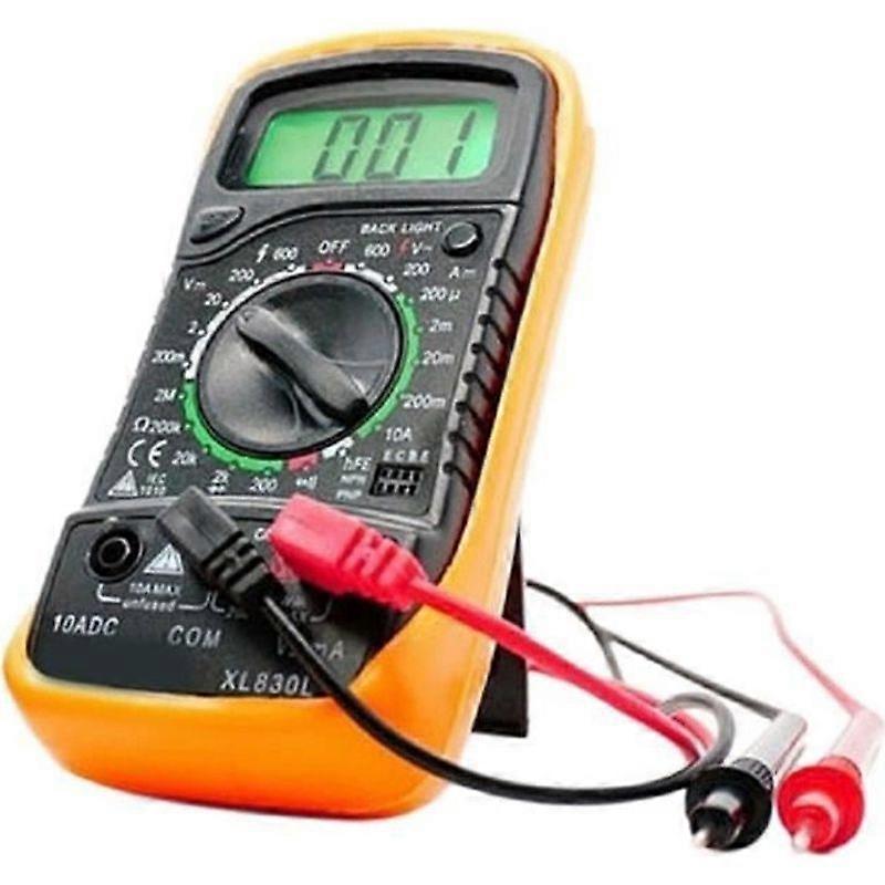 Yellow Digital Multimeter XL830L Voltmeter Ammeter Ohmmeter Tester