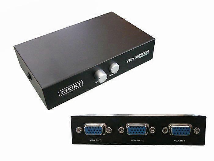 KALEA-INFORMATIQUE VGA Splitter / Video Switch - 2 Ports - METAL