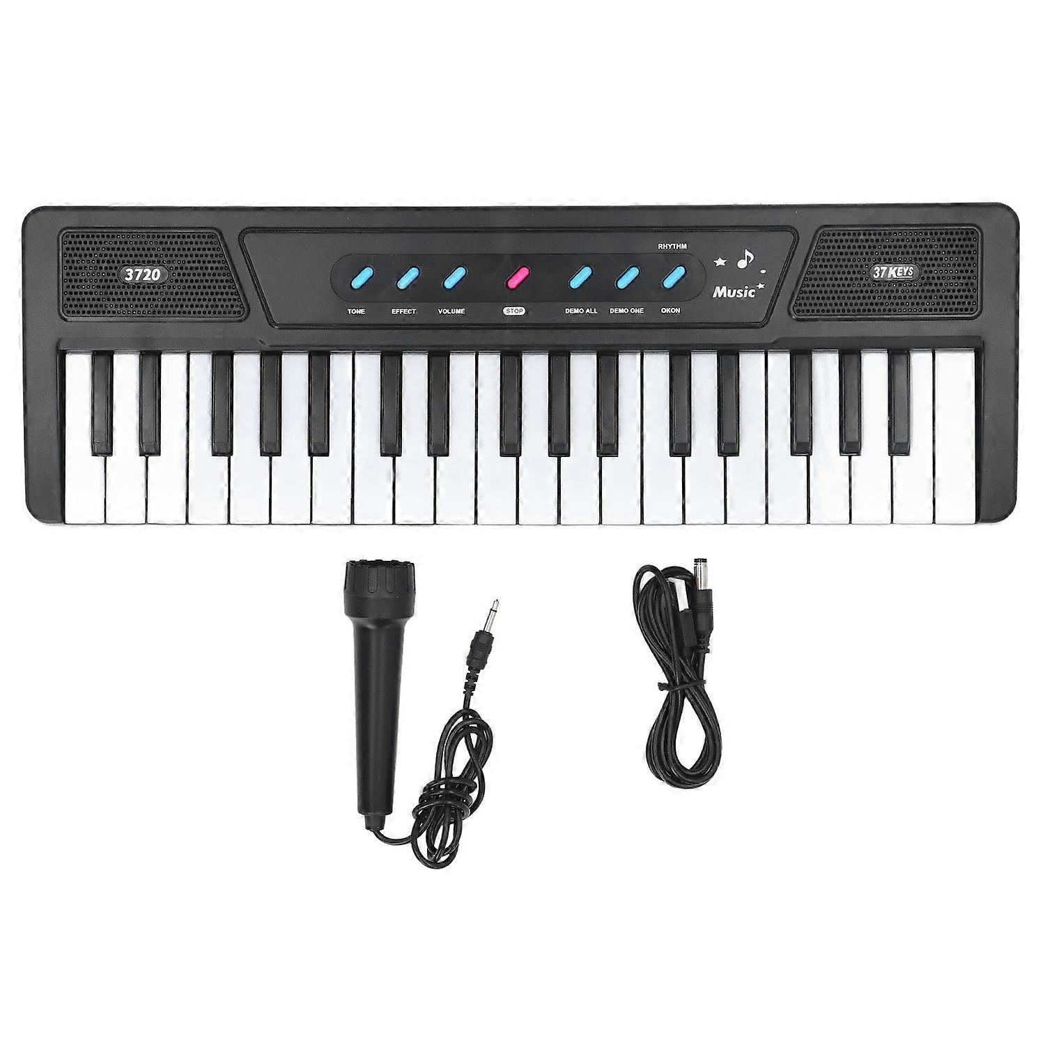 37 Keys Kids Piano Keyboard Portable Single Speaker Multifunctional Kid Musical Mic Keyboard for Hom
