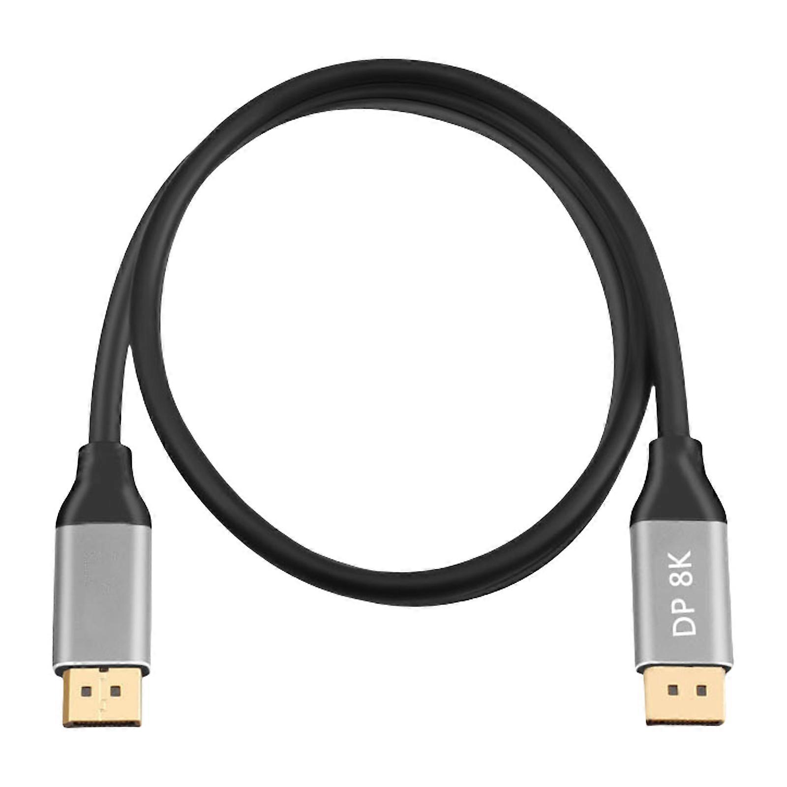 8K DisplayPort Cable Wire 100/200/300cm Long DP1.4 with Gold Plated Ends Enhancing Signal Transmission and Durability