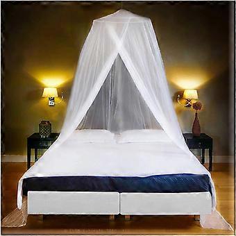 Luxury Mosquito Net Bed Canopy, Ultra Large: for Single To King Size, Quick Easy Installation, Finest Holes: Mesh 380, Curtain Netting, 2 Entries, Sto