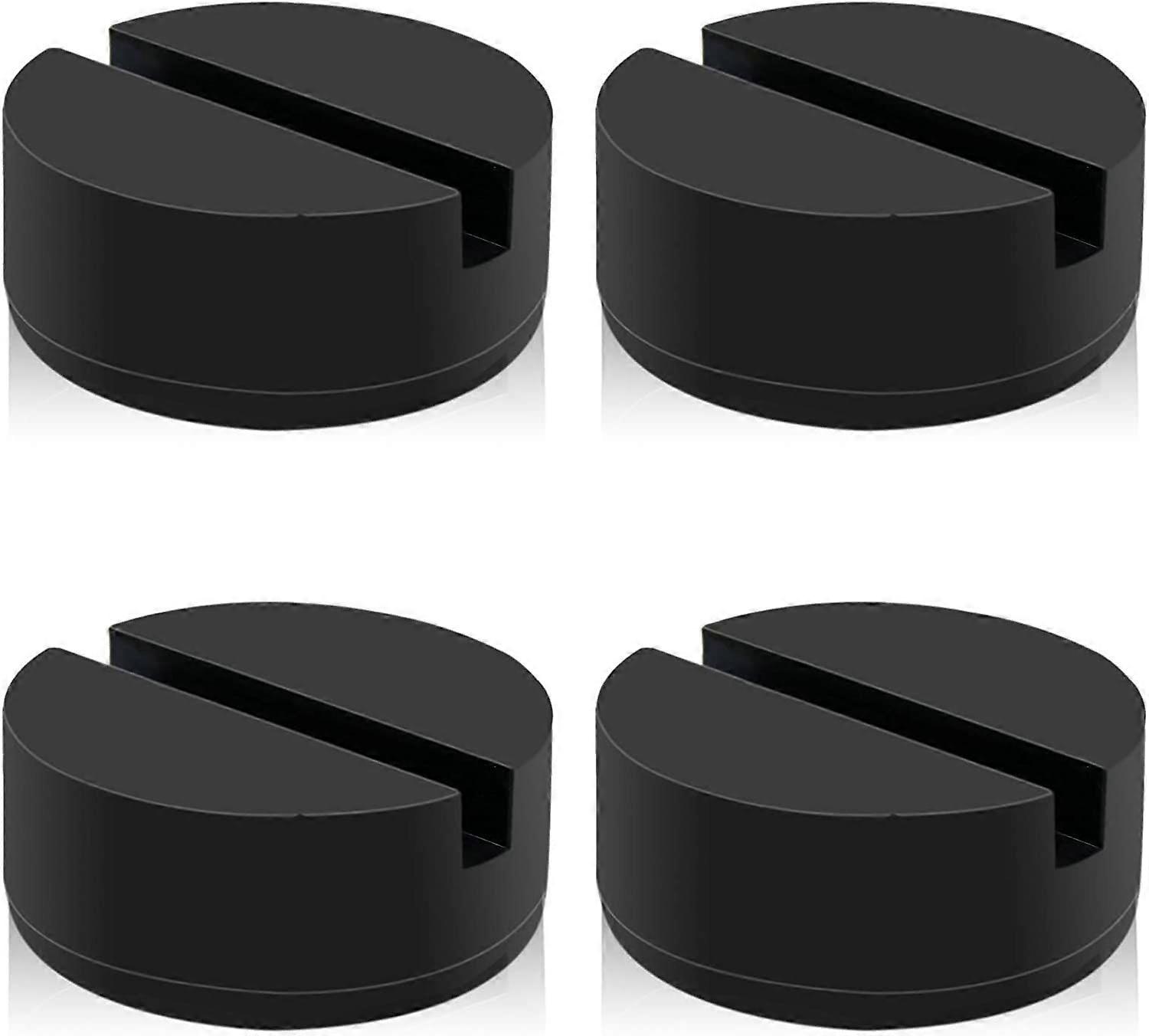 Floor Jack Pad Adapter 4 Ton Universal Rubber Slotted Frame Rail Pinch welds Protector for Floor Jack (4 Pack)