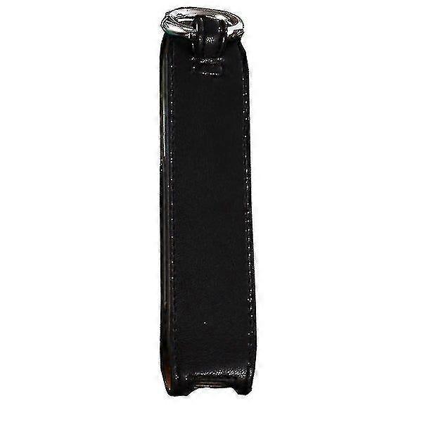 E-Cigarette Protective Case - Black PU, Compact Design, Dust & Stain Resistant, Easy to Use with Metal Hanging Buckle