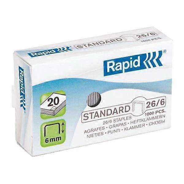RAPID Caja de 1000 grapas 26/6mm estándar