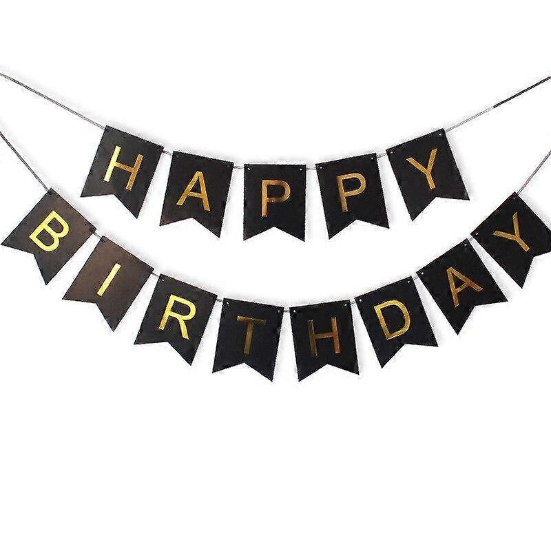 Happy Birthday Paper Bunting Letter Flags Kids Birthday Party Banner Photo Booth Props