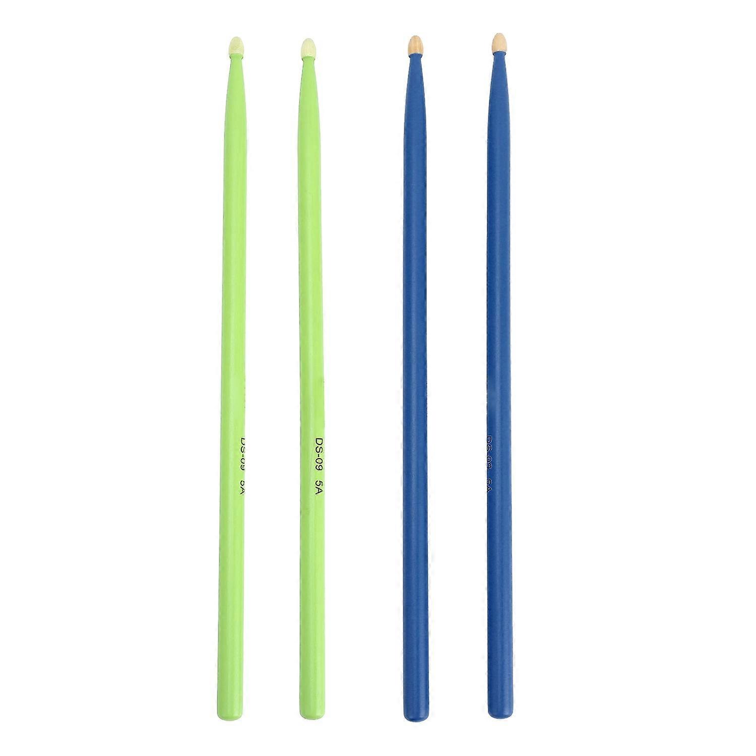 2 Pairs 5A Drum Sticks Maple Wood Jazz Practice Drumstick Replacement Percussion Accessories for Adu
