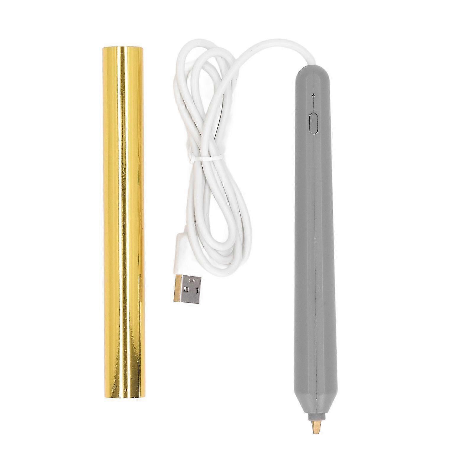 Hot Foil Pen USB Heat Foil Stamping Embossing Pen ABS Crafting Tool for Drawing Writing