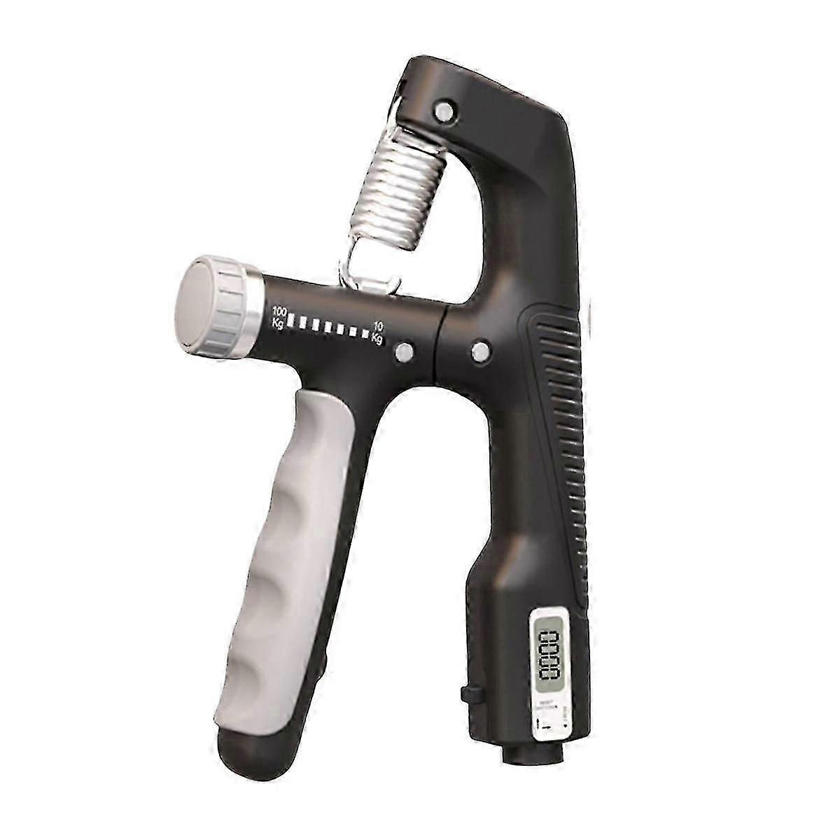 10-100 ק"ג מתכוונן ידני אלקטרונית כוח תרגיל כבד אחיזה כושר אימון שרירים מחזק ידיים - שחור