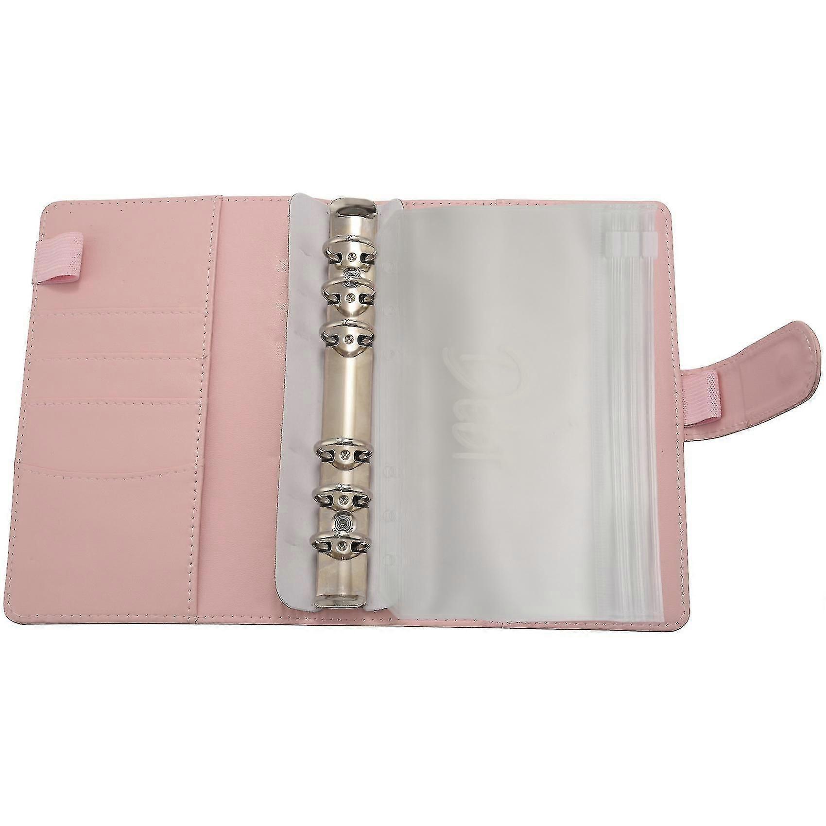 A6 Pu Leather Notebook Magnetic Personal Planning Binder With 12 Binder Pockets Binder Zipper Folde