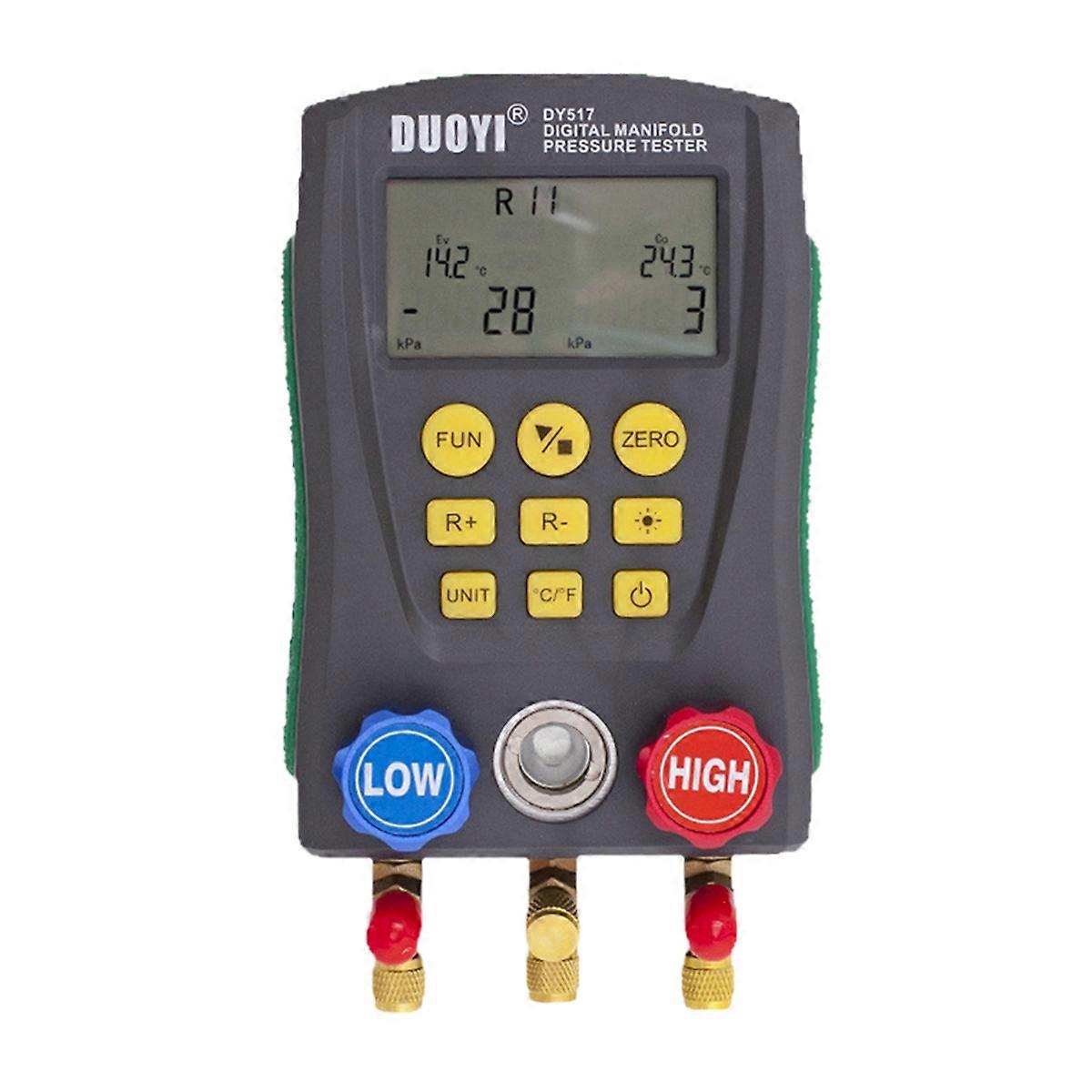 Manometer Koeling Spruitstuk Tester Airconditioning Temperatuur Tester Kleppen Gereedschapsset DY517 Zonder Clip