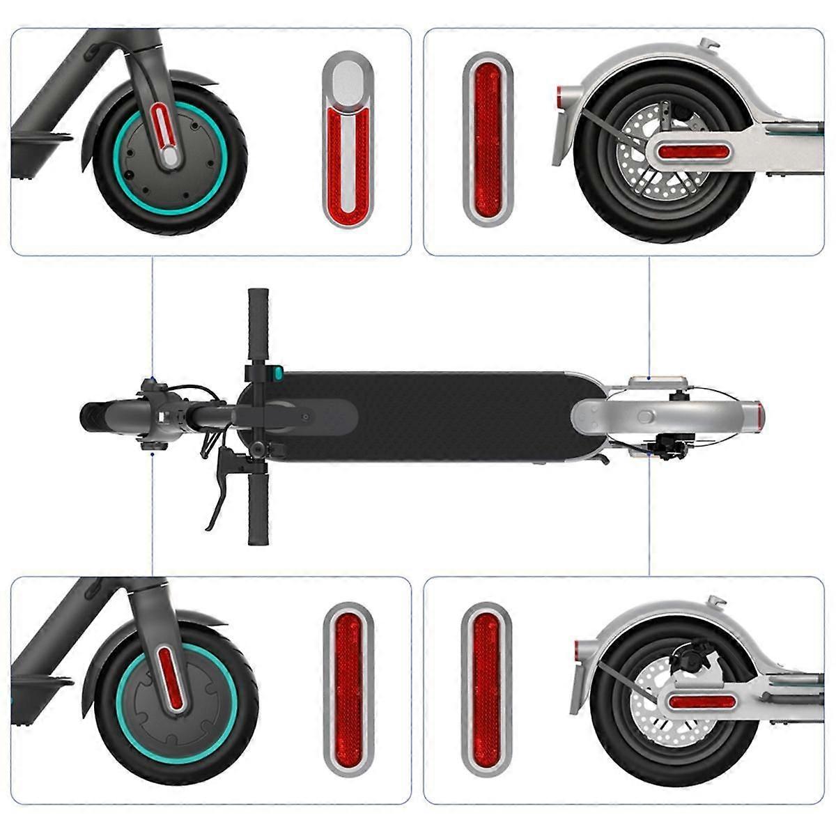 Scooter Modified Decorative Cover M365 Pro 1S Universal Decorative Edge Cover Plastic Block Reflective Strip Red