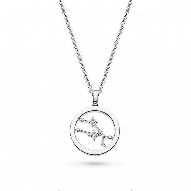 Revival Céleste Constellation Zirconia Rhodium Plated Taurus 18" Necklace 90471TAU