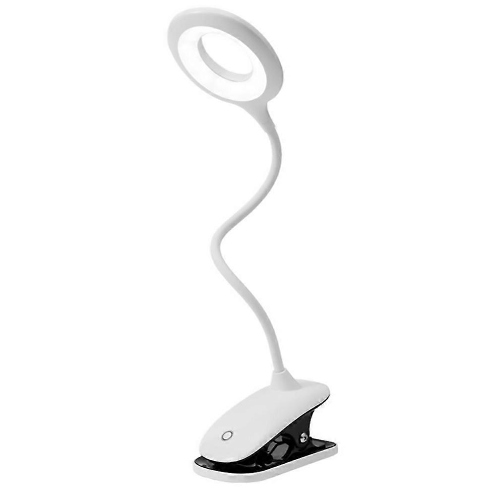 Clamp Lamp,Reading,360° Flexible,Gooseneck,White