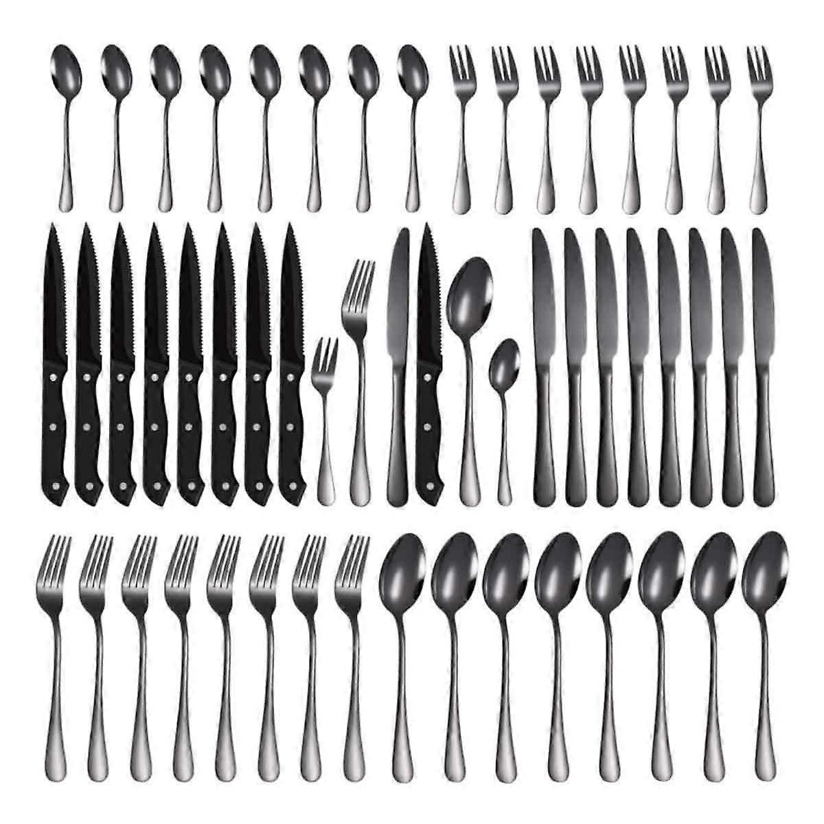 Tableware, Set, 48 Piece, Western Steak Knife, Fork, Spoon