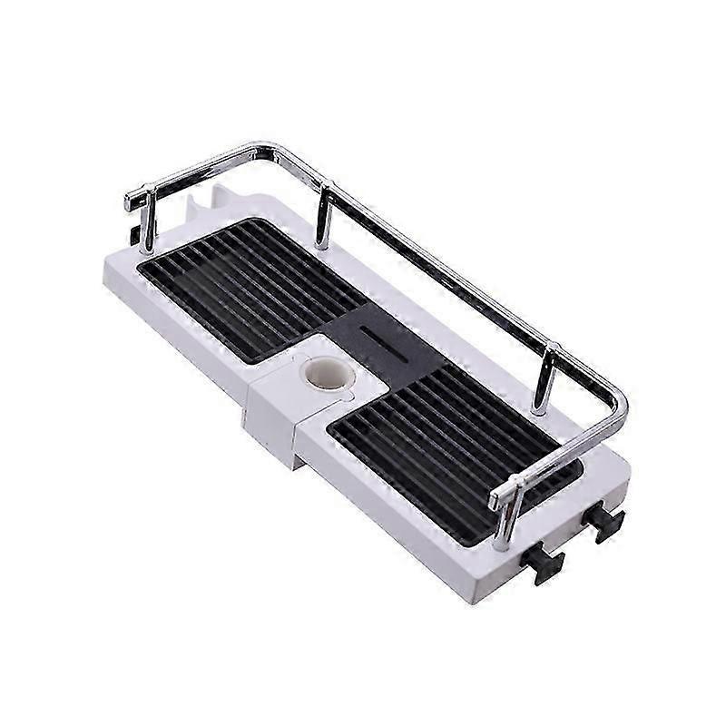 Adjustable Shower Shelf for Shower Rod with Hooks