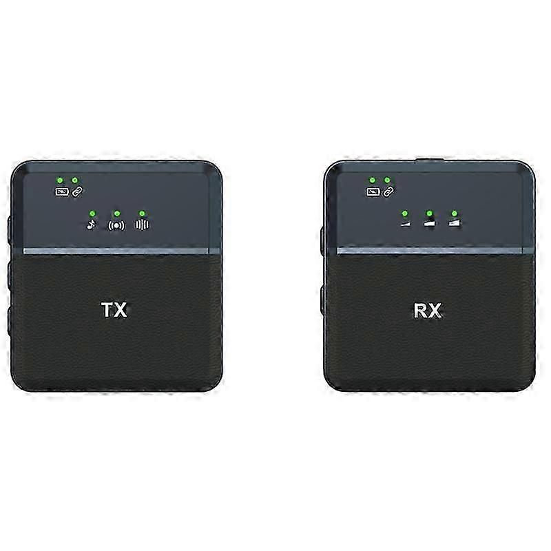Wireless Lavalier Microphone System Transmitters+Receiver Clip on Mic with TRS&TRRS Audio Cable for