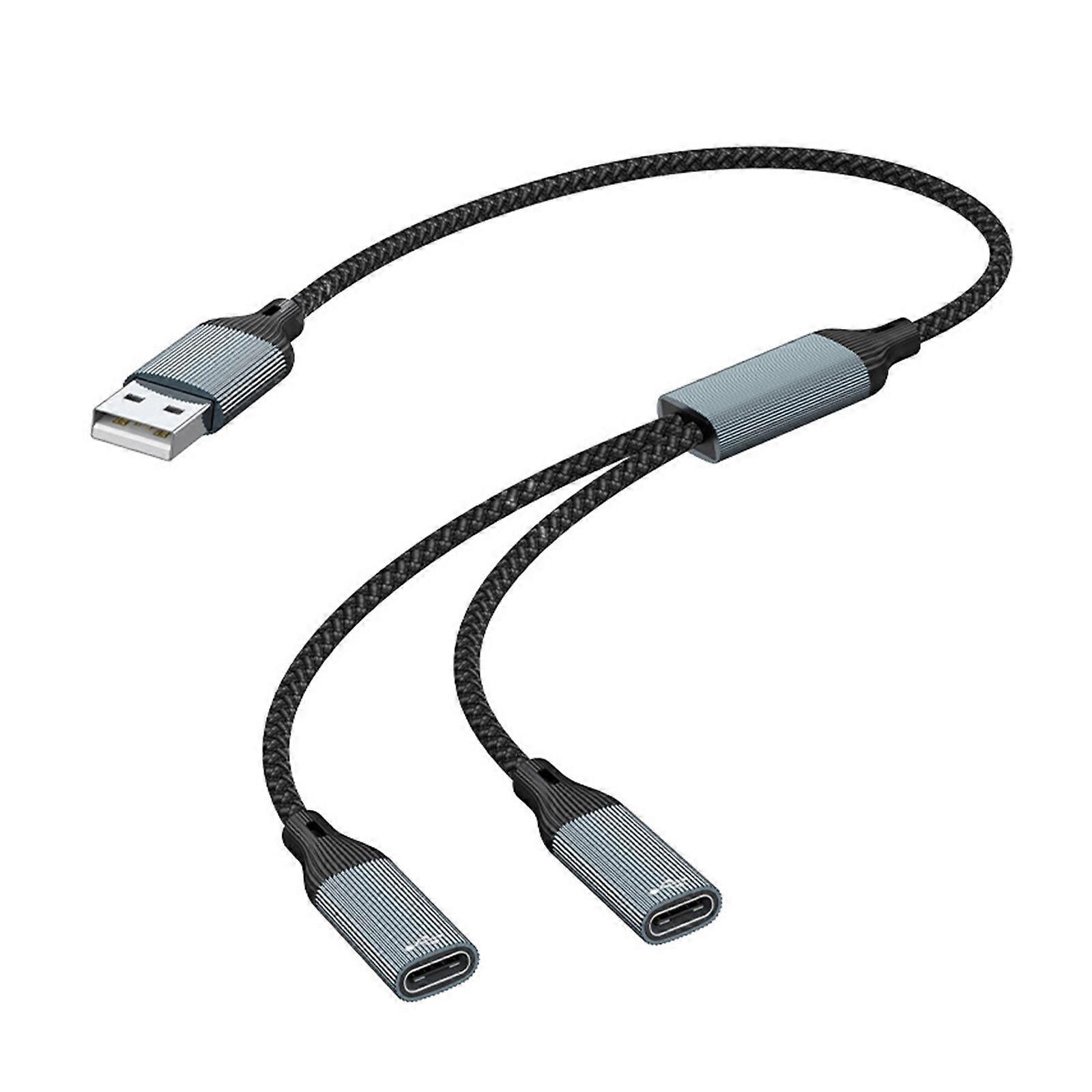 USB Type C Adapter Splitter, Fast Heat Dissipation Multiports Hubs For Laptop Telephone Gaming Consoles Secure Charging